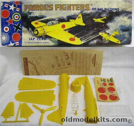 Aurora 1/48 Jap Zero Brooklyn Issue - Famous Fighters of All Nations, 88-59 plastic model kit